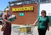 Morrisons thanked for supporting elderly in the Crediton community