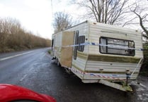 Police appeal to trace who dumped mobile home in lay-by near Lapford