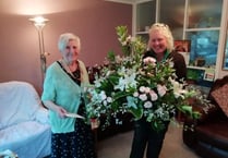 90 flowers for 90 year-old former Devon County Show steward