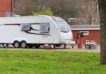 Traveller encampment set up in Lords Meadow Leisure Centre car park