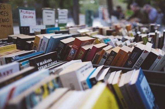 Book market with independent booksellers and literary arts groups from across the county