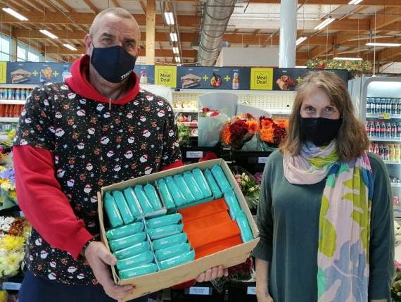 Free felting and felting soap kits to cheer people up who have been affected by Covid-19