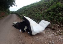 More flytipping near Crediton