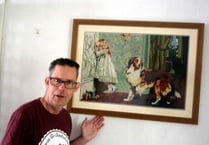 Despite use of only one arm, Matthew completes tapestry with perseverance and patience