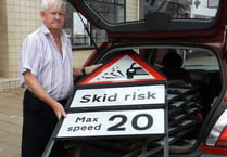 'Cross' Crediton man is collecting county council's abandoned road signs