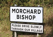 Road closure at Morchard Bishop