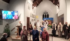 Dramatic story of the nativity performed at Crediton Methodist Church