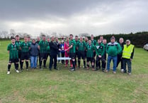 Champions League Cup presented to Lapford