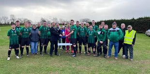Champions League Cup presented to Lapford