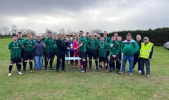 Champions League Cup presented to Lapford