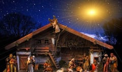 Open air celebration of the Christmas story