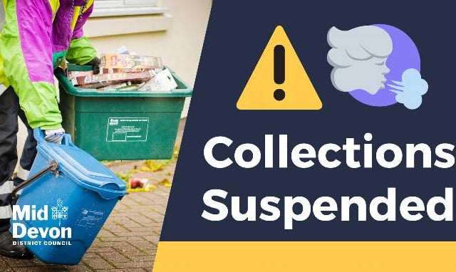 Waste and recycling collections suspended due to extreme weather