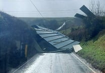 Clear up continues on Devon's roads - and warning of further strong winds
