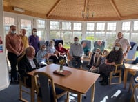 Ridge House residents in Morchard Bishop received visit from local MP