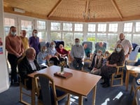 Ridge House residents in Morchard Bishop received visit from local MP