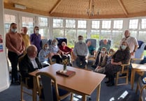 Ridge House residents in Morchard Bishop received visit from local MP