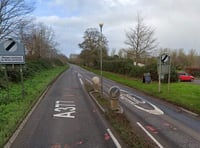Concern raised about speed dropping from 60 to 30 mph driving into Newton St Cyres