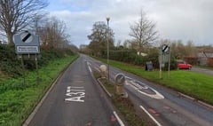 Concern raised about speed dropping from 60 to 30 mph driving into Newton St Cyres