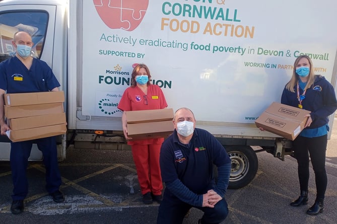 Volunteers at Devon and Cornwall Food Action.