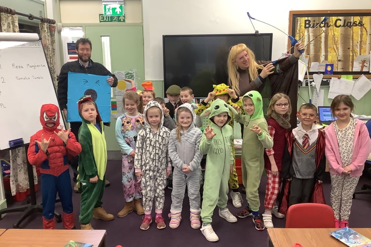 World Book Day at Tedburn St Mary School.