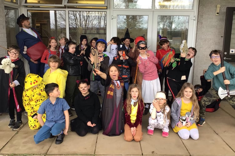 Great costumes for World Book Day at Winkleigh Primary School.
