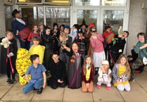 Great costumes for World Book Day at Winkleigh Primary School
