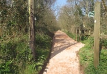 Footpath is now a resurfaced delight near Colebrooke
