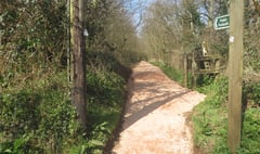 Footpath is now a resurfaced delight near Colebrooke
