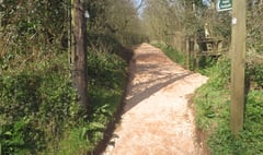 Footpath is now a resurfaced delight near Colebrooke
