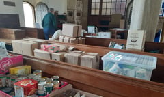 Spreyton church was filled with donations for Ukraine
