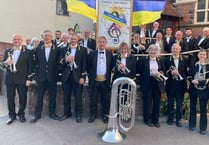 Crediton Town Band Concert raised £1,061 for Ukraine Appeal
