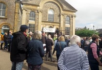 More than 100 took part in Good Friday Crediton Walk of Witness
