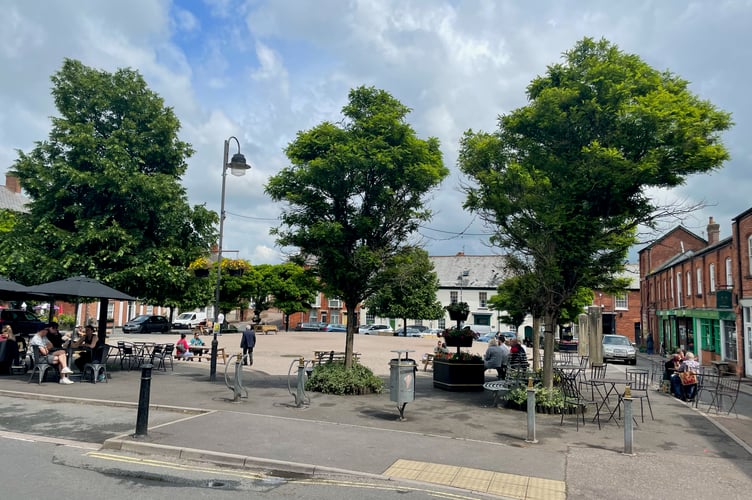 Crediton Town Square.