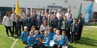 400 young people attended Mid Devon Scouts St George’s Day parade