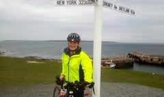 Rosalyn begins her charity bike ride from John O’Groats to Land’s End

