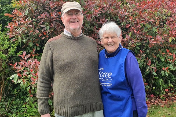 Reuben and Heather who hosted the coffee morning in aid of FORCE.