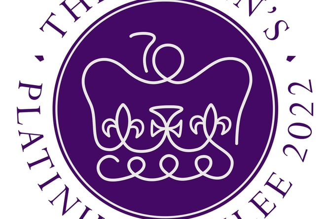 The Queen’s Platinum Jubilee logo.