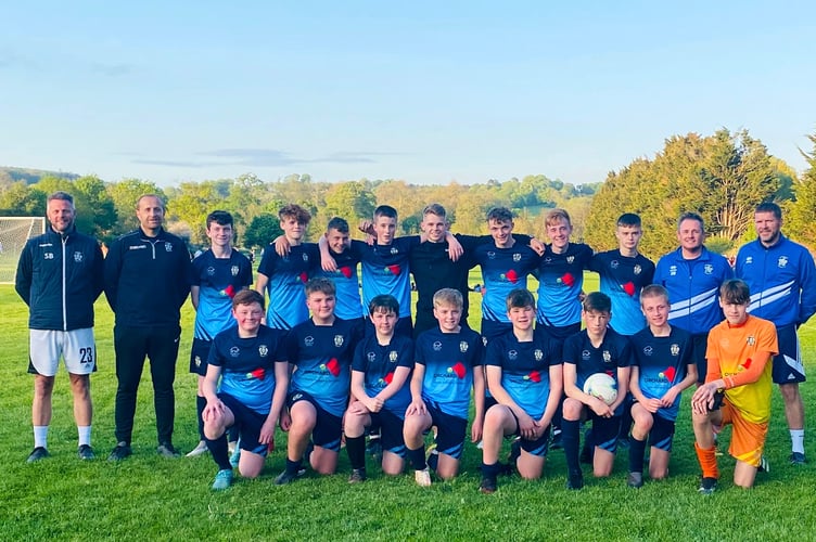 Crediton Youth U14’s with Harry Kite.