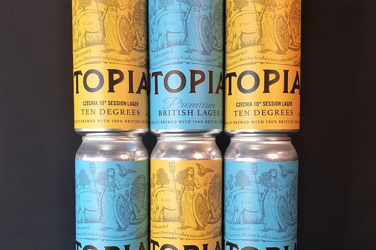 Utopian Brewing ‘Stand with Ukraine’ beer pack.
