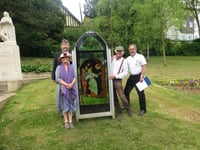 The life of Devon and Crediton’s Patron Saint told during town trail
