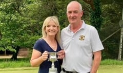 Rebecca and Nick won the Mixed Competition Cup at Downes Crediton 
