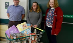 Crediton Morrisons store donates food to cr2ee Ukranian Appeal