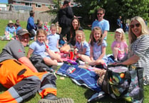 Family picnic to mark the Jubilee enjoyed at Landscore Primary School