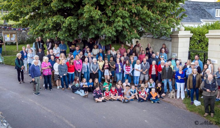Zeal Monachorum residents posed for a group photograph as part of Platinum Jubilee celebrations in the village. 