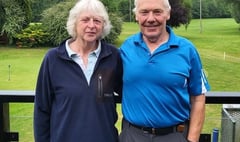 Great win for Di and Gerry at Downes Crediton Golf Club
