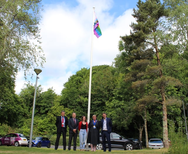 West Devon Borough Council flies Pride flag for June