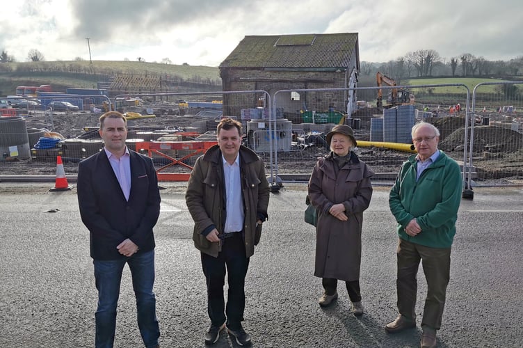 Mel Stride MP visiting a new development in Moretonhampstead earlier this year.