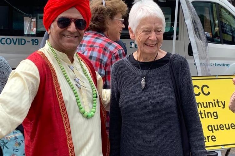 Avtar Singh, left, will teach Indian Dance at Crediton Diversity Festival on Saturday.