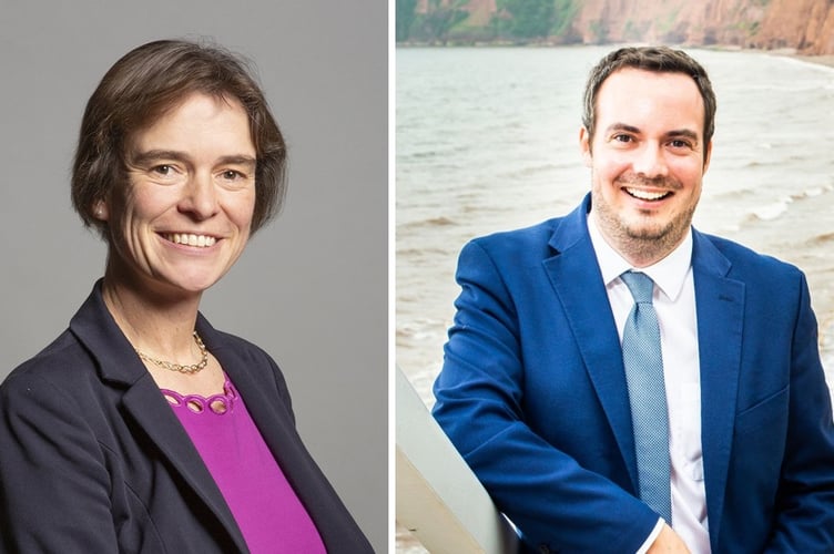 Devon MP’s Selaine Saxby and Simon Jupp. (Images: Parliament and Simon Jupp)
