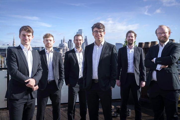 ‘Gesualdo Six’, who will appear in concert in Crediton Parish Church on July 17.